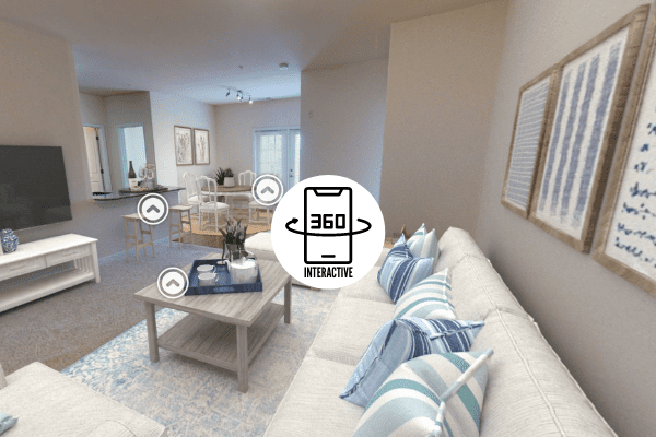 Marcella 3D walk-thru images (1) Marcella at Town Center B1 2 Bedroom 2 Bath Apartment 3D Tour