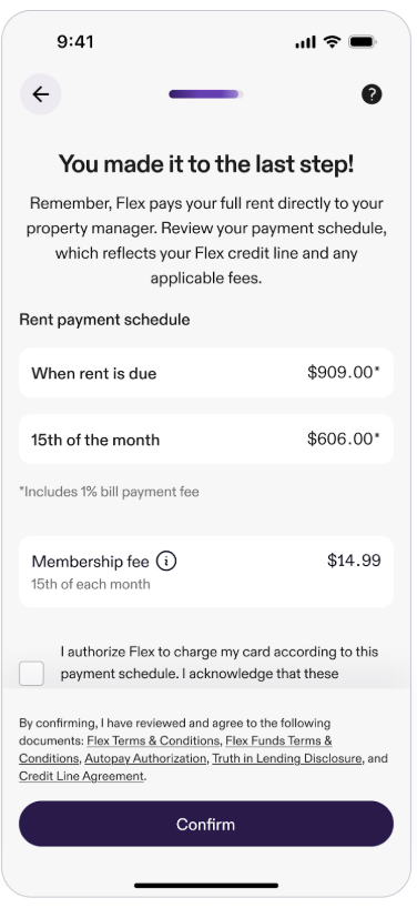 set up your auto rent payment schedule through Flex available for residents of Boyd Homes communities.
